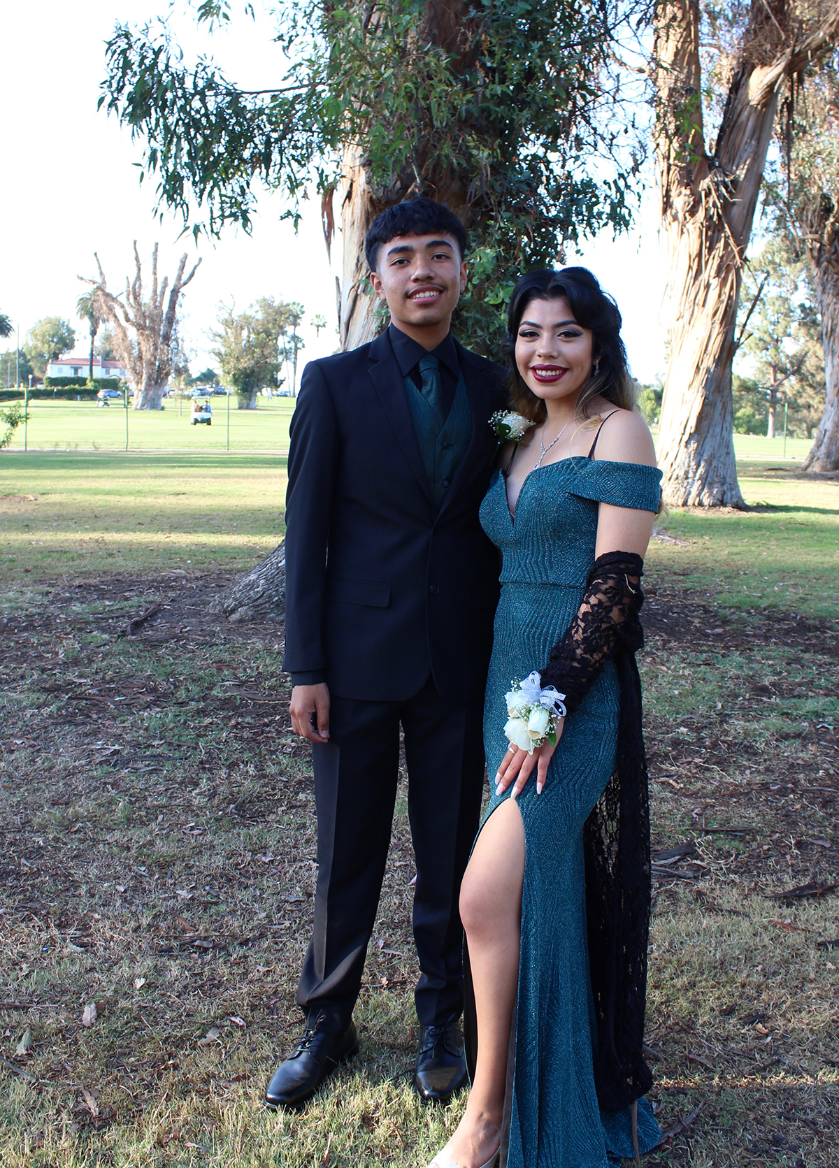 Tania Johns looking gorgeous for the Carson High's prom