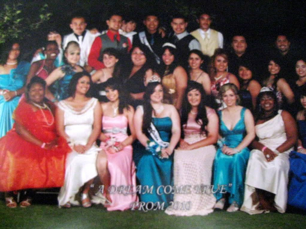 Patricia Gonzalez at her 2010 Prom at Fremont High School